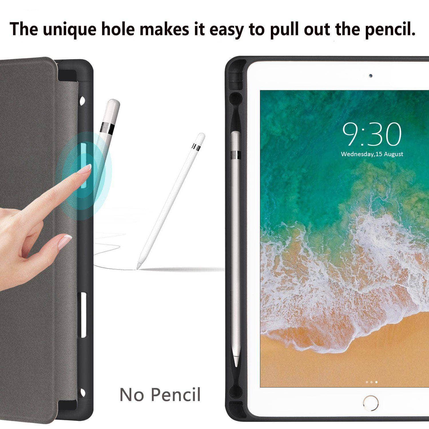 iPad Air 3 10.5 2019 Pencil Holder GOOJODOQ Ultra Slim Lightweight Smart Cover - CaseBuddy