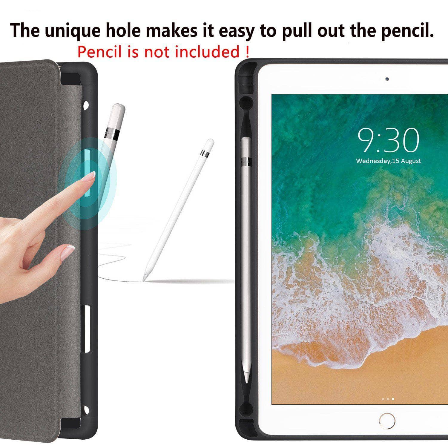 iPad Air 3 10.5 2019 Pencil Holder GOOJODOQ Ultra Slim Lightweight Smart Cover - CaseBuddy