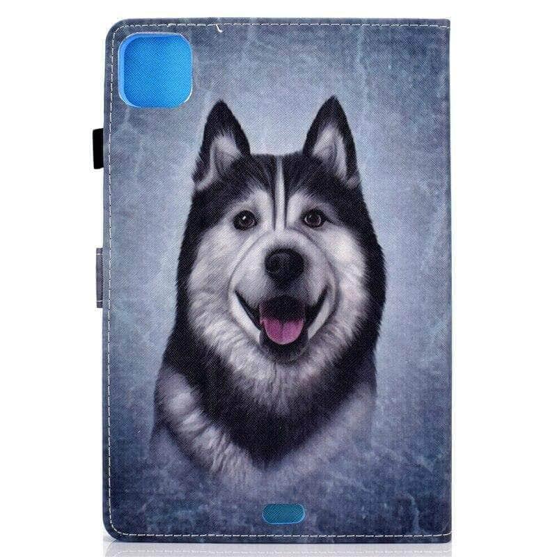 CaseBuddy Australia Casebuddy iPad Air 4 10.9 2020 Dogs Leather Stand Case