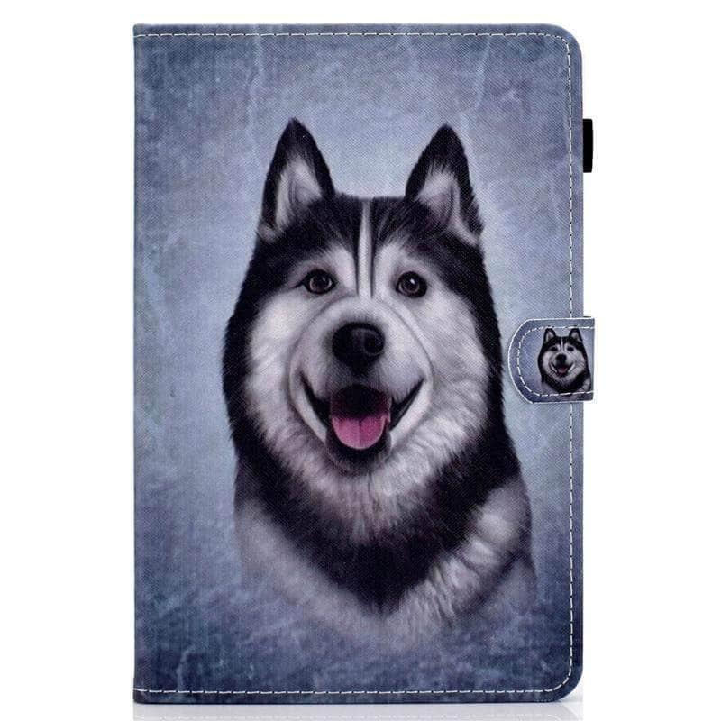 CaseBuddy Australia Casebuddy iPad Air 4 10.9 2020 Dogs Leather Stand Case