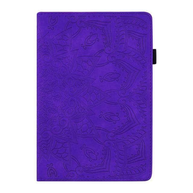 CaseBuddy Australia Casebuddy Purple iPad Air 4 2020 10.9 Classic Flower Leather Cover