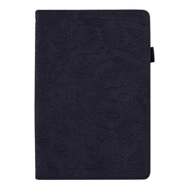 CaseBuddy Australia Casebuddy Black iPad Air 4 2020 10.9 Classic Flower Leather Cover