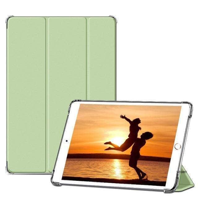 CaseBuddy Australia Casebuddy Matcha green / iPad Air 5 2022 iPad Air 5 2022 Airbag Transparent Back Cover Smart Case