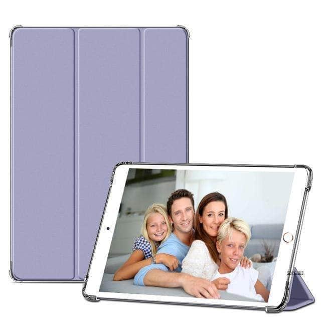 CaseBuddy Australia Casebuddy Lavender ash / iPad Air 5 2022 iPad Air 5 2022 Airbag Transparent Back Cover Smart Case