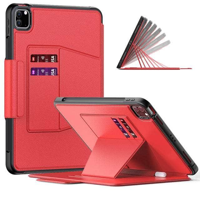 CaseBuddy Australia Casebuddy iPad Air 5 / Red iPad Air 5 Protective Stand Case