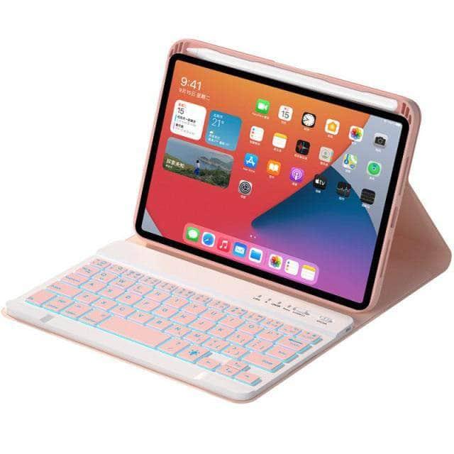CaseBuddy Australia Casebuddy pink backlitkeycase / English iPad Mini 6 Backlit Keyboard Case