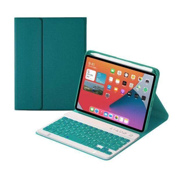 CaseBuddy Australia Casebuddy green key case / English iPad Mini 6 Backlit Keyboard Case
