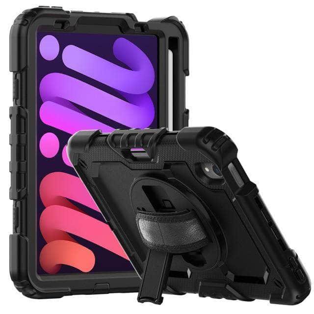 CaseBuddy Australia Casebuddy Black iPad Mini 6 Shockproof Armor Protective Rugged Heavy Duty Case