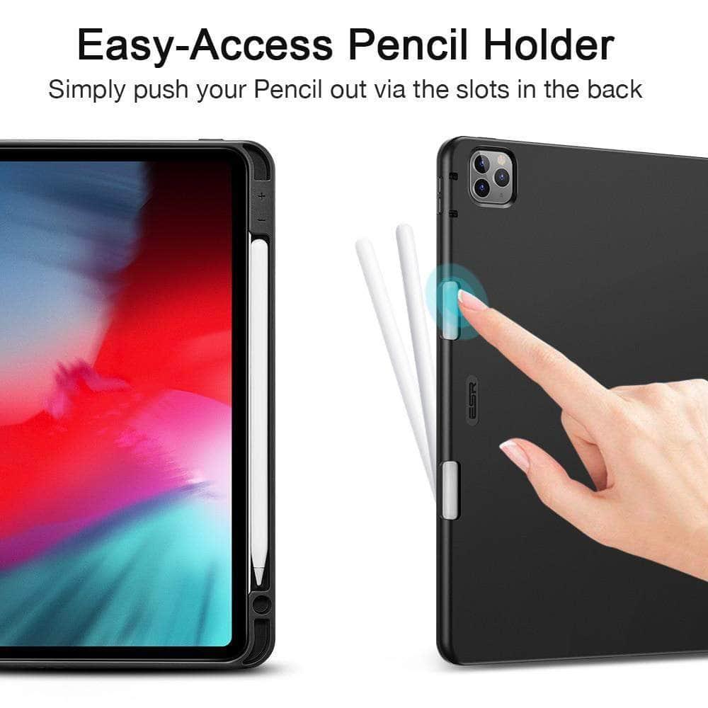 ESR iPad Pro 11 2020 Pencil Holder Smooth Back Smart Case - CaseBuddy
