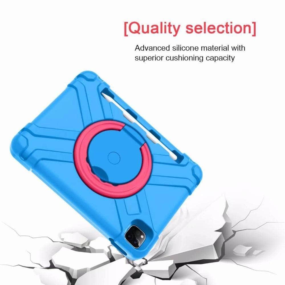 iPad Pro 11 2020 Shockproof Silicone EVA Kids Safe Pen Holder Case - CaseBuddy