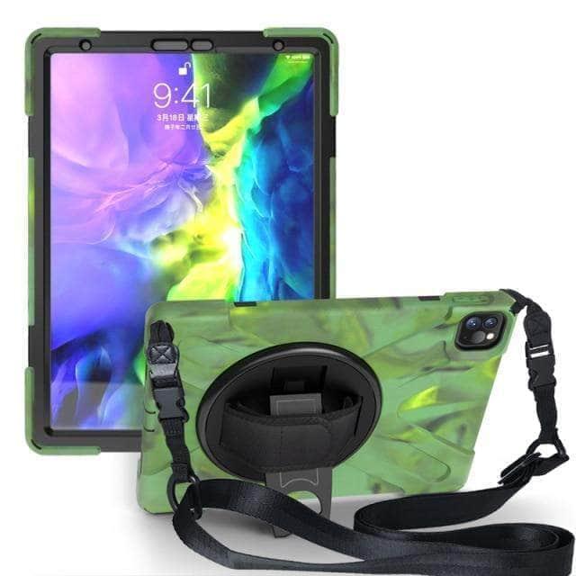 CaseBuddy Australia Casebuddy Camouflage iPad Pro 11 2021 A2460 Heavy Duty Rugged Protection Cover