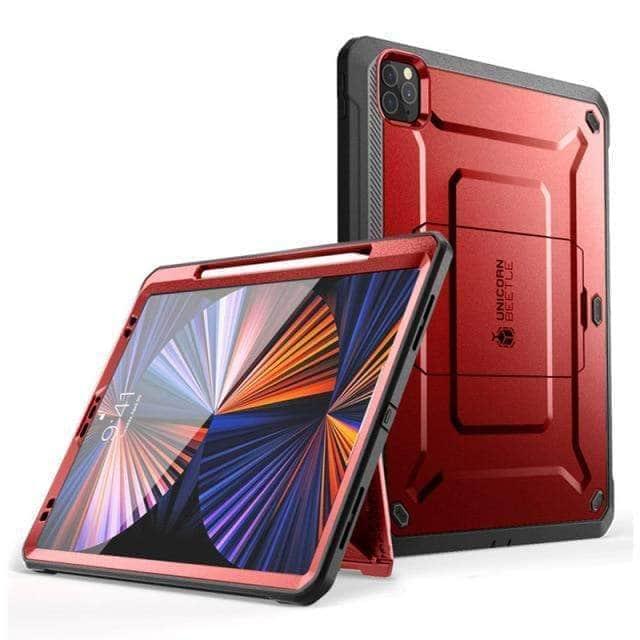 CaseBuddy Australia Casebuddy Red iPad Pro 11 2021 SUPCASE UB Support Apple Pencil Charging Full-Body Rugged Cover