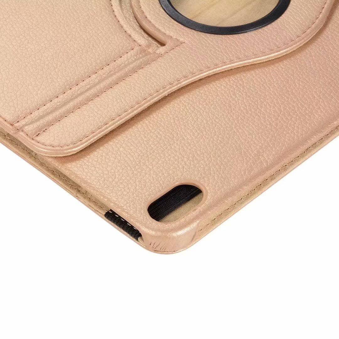 iPad Pro 12.9 2018 Leather Look 360 Rotating Bracket Flip Smart Stand Case - CaseBuddy