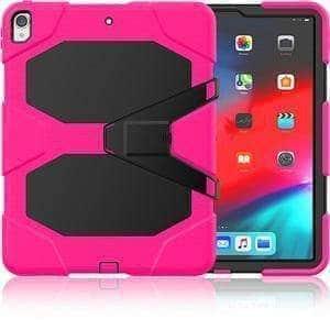 CaseBuddy Casebuddy Rose Red iPad Pro 12.9 (2018) Shockproof Hard Military Heavy Duty Silicone Rugged Stand Protective Case