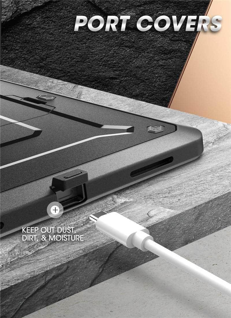 CaseBuddy Australia Casebuddy Black iPad Pro 12.9 (2020) SUPCASE UB Pencil Charging Built-in Screen Protector Full-Body Rugged Case