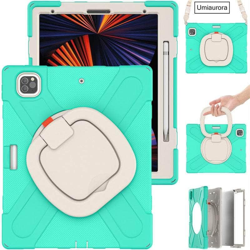 Casebuddy iPad Pro 12.9 2022 360 Rotation Handle Kickstand Case