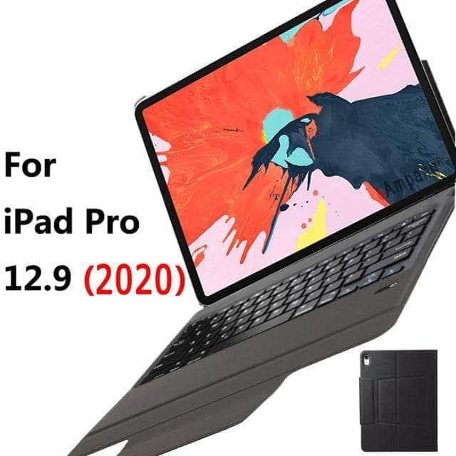 CaseBuddy Casebuddy For iPad 12.9 (2020) iPad Pro 12.9 Super Slim Cover Keyboard Case