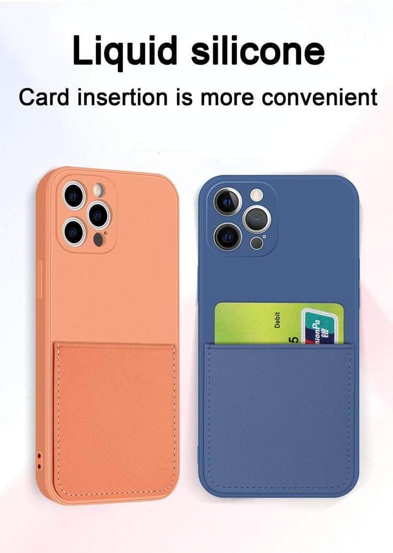 CaseBuddy Australia Casebuddy iPhone 13 & 13 Pro Liquid Silicone Case With Card Holder