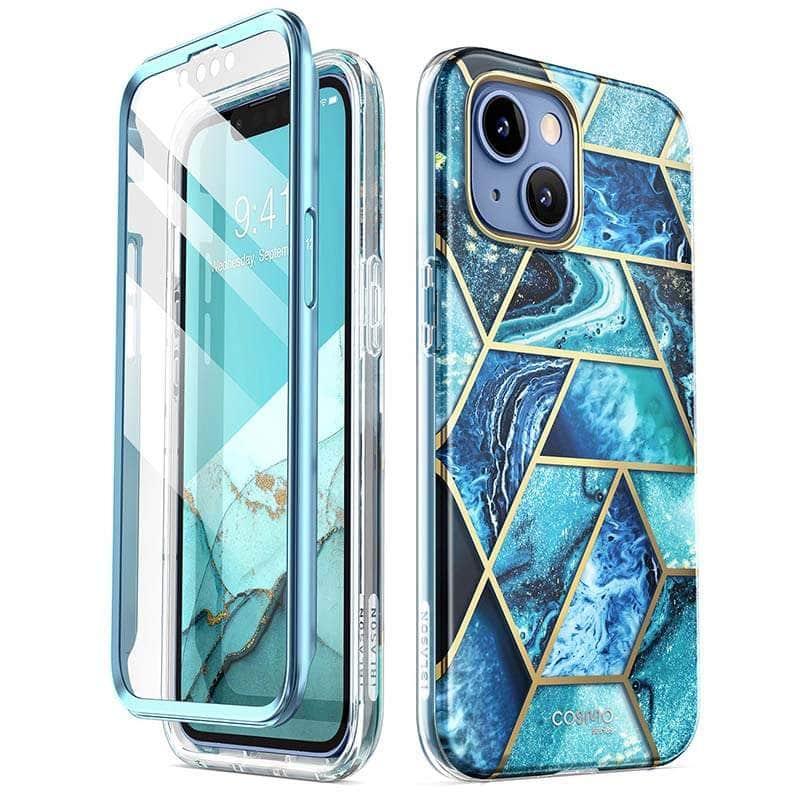 Casebuddy PC + TPU / Ocean iPhone 14 I-BLASON Cosmo Slim Full-Body Case