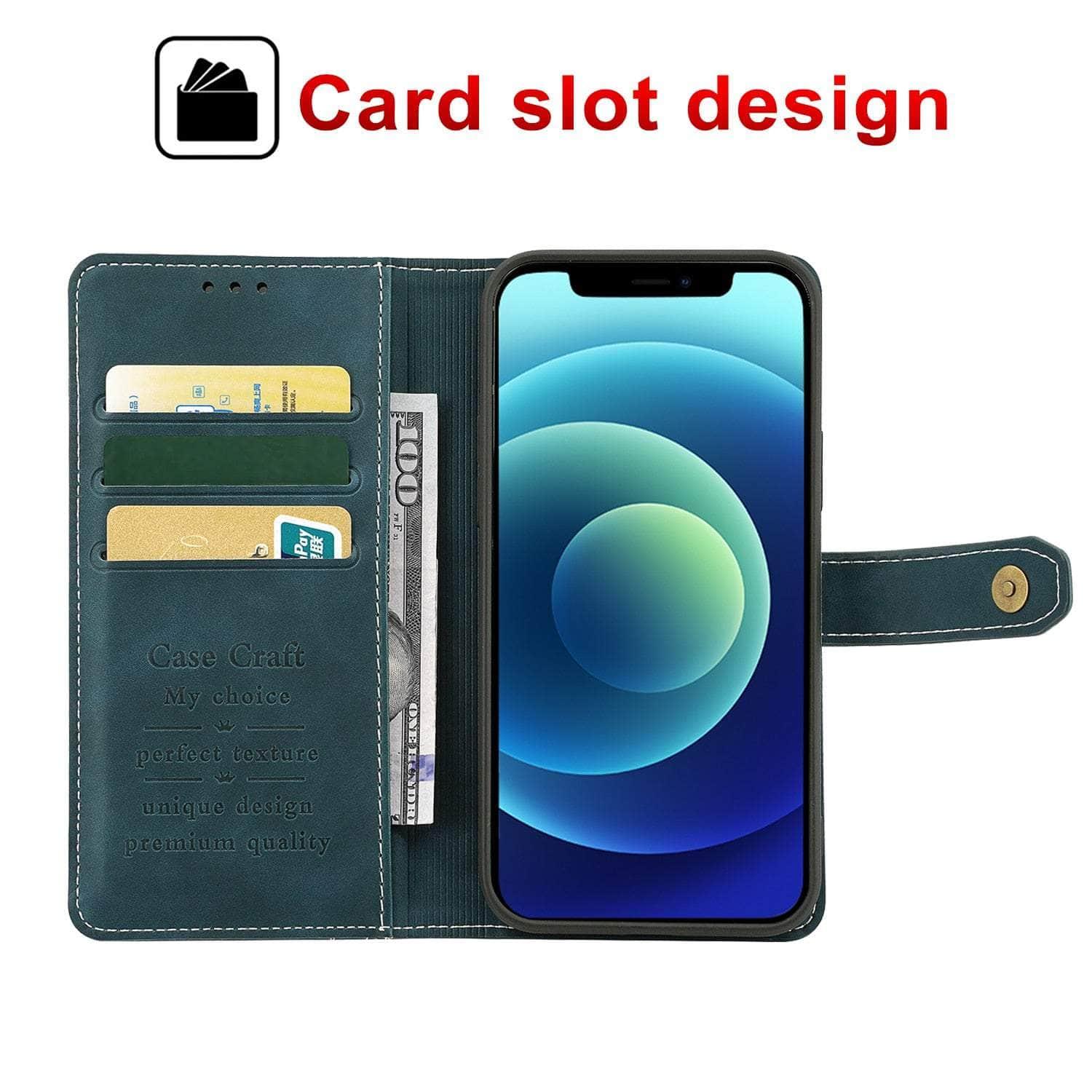Casebuddy iPhone 14 Max Wallet Leather Card Slot Case