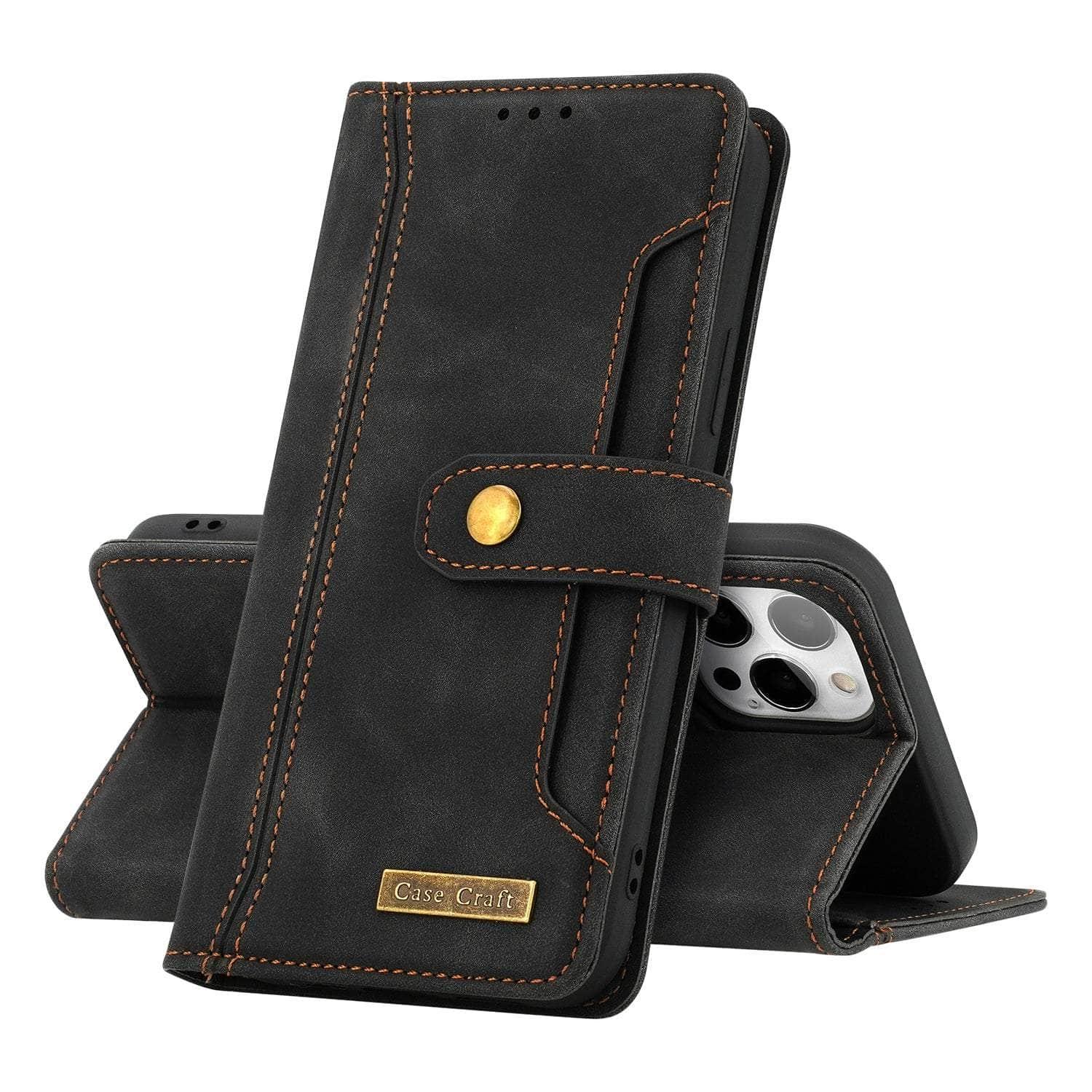 Casebuddy iPhone 14 Max Wallet Leather Card Slot Case