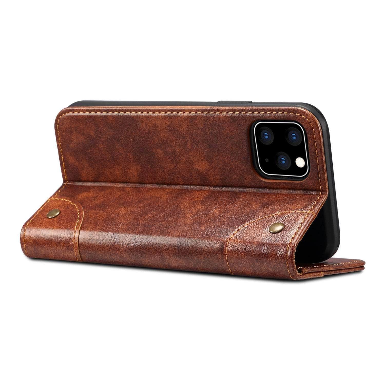 Casebuddy iPhone 14 Max Classic Wallet Flip Leather Case