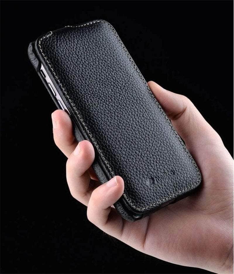 Casebuddy iPhone 14 Plus Melkco Vertical Genuine Leather Case