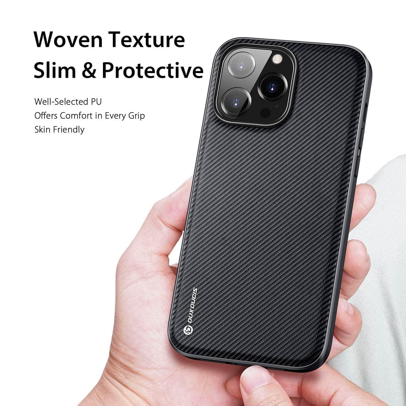 Casebuddy iPhone 14 Pro DUX DUCIS Woven Fabric  Slim Back Case