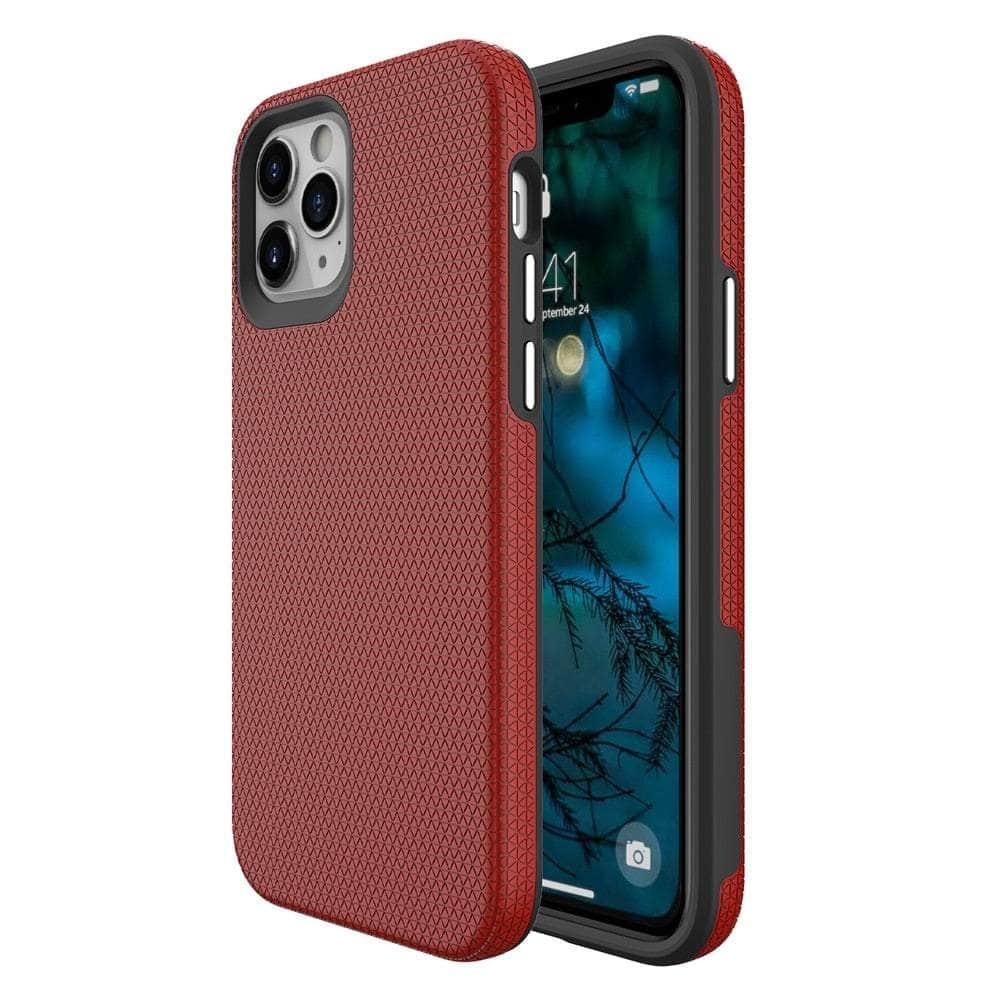 Casebuddy Red / for iPhone14 Pro Max iPhone 14 Pro Max Dual Layer Heavy Duty Case
