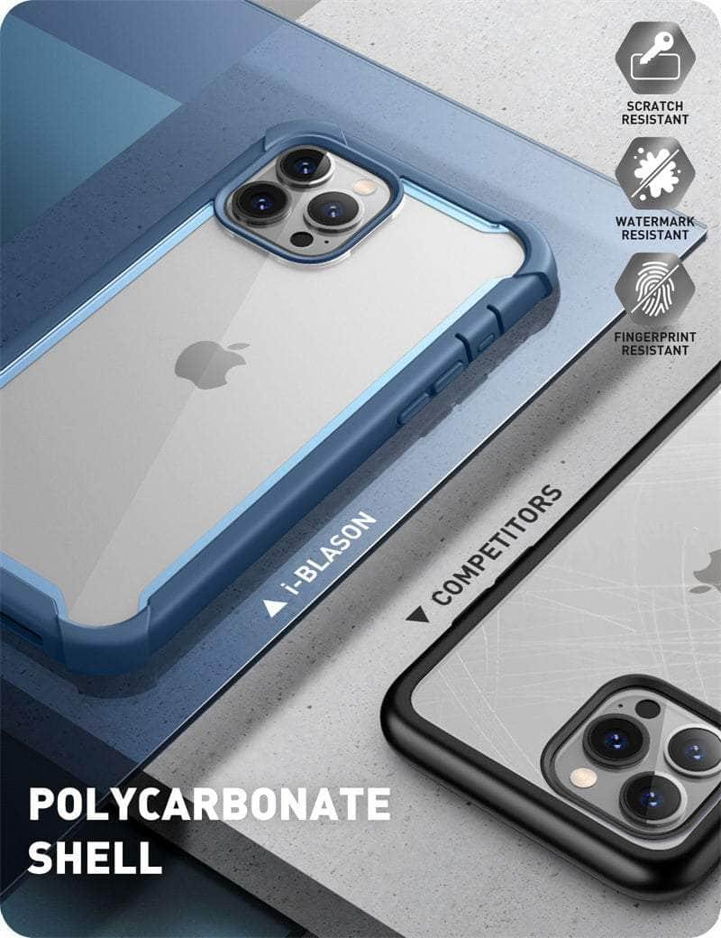 Casebuddy Black / PC + TPU iPhone 14 Pro Max I-BLASON Ares Dual Layer Rugged Case