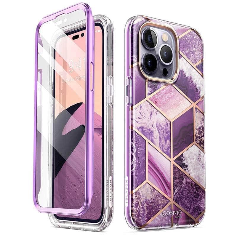 Casebuddy PC + TPU / Ameth iPhone 14 Pro Max I-BLASON Cosmo Slim Full-Body Case