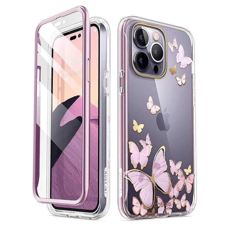 Casebuddy PC + TPU / Purplefly iPhone 14 Pro Max I-BLASON Cosmo Slim Full-Body Case