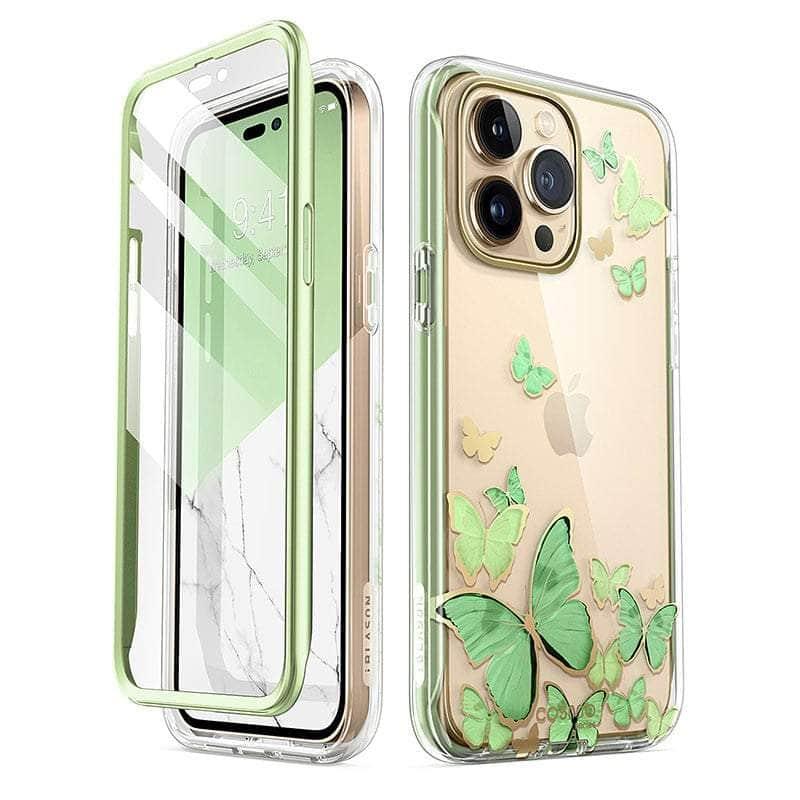 Casebuddy PC + TPU / Mintfly iPhone 14 Pro Max I-BLASON Cosmo Slim Full-Body Case