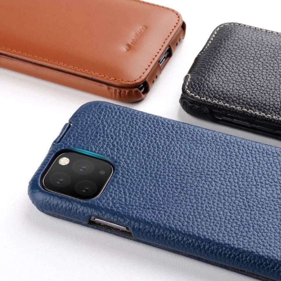 Casebuddy iPhone 14 Pro Max Melkco Vertical Genuine Leather Case