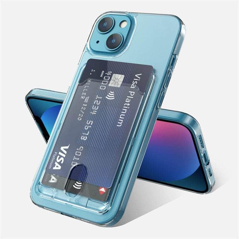 Casebuddy iPhone 14 Pro Max Transparent Card Slot Holder Wallet