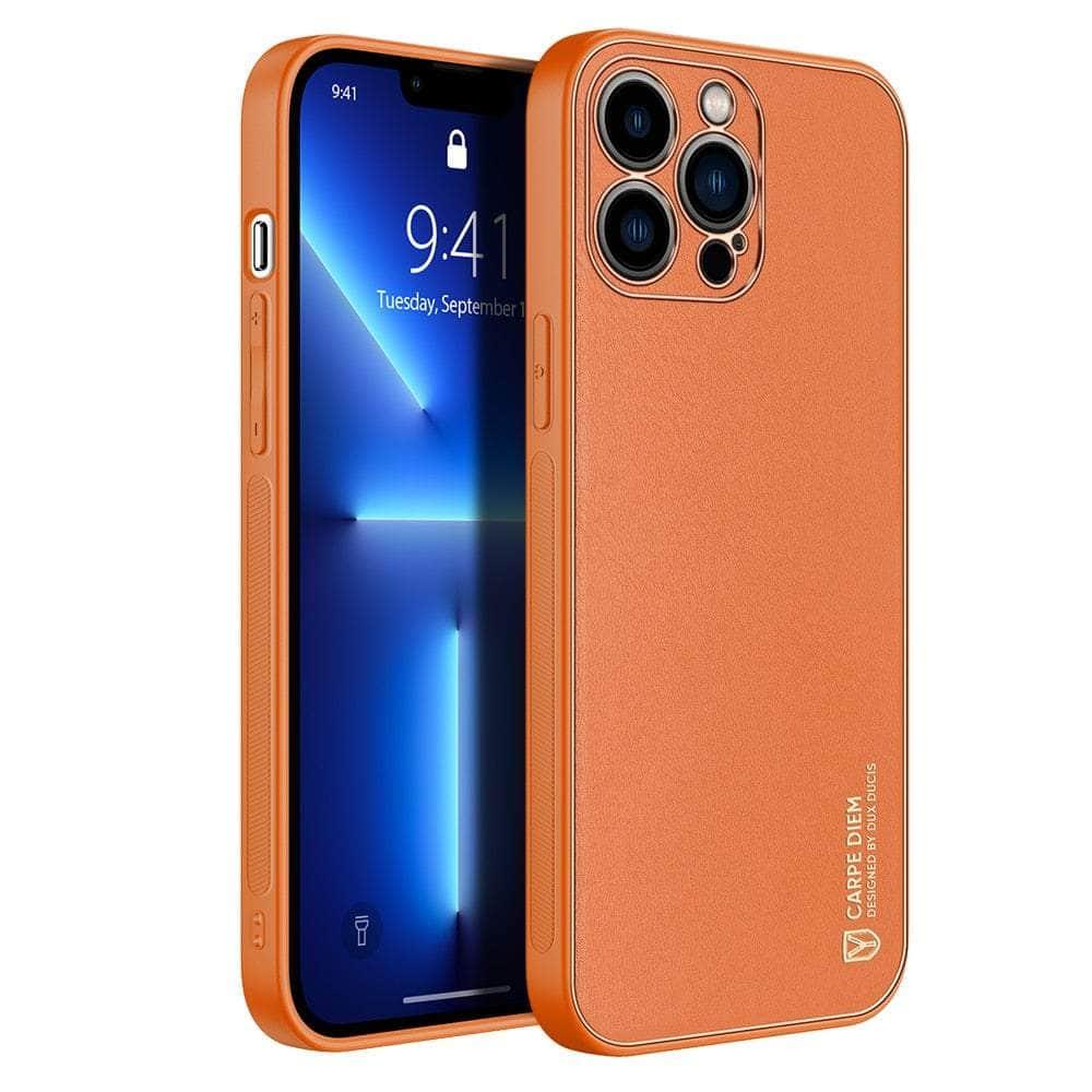 Casebuddy Orange / For Iphone 14Pro Max iPhone 14 Pro Max Ultra-thin Plating Back Case