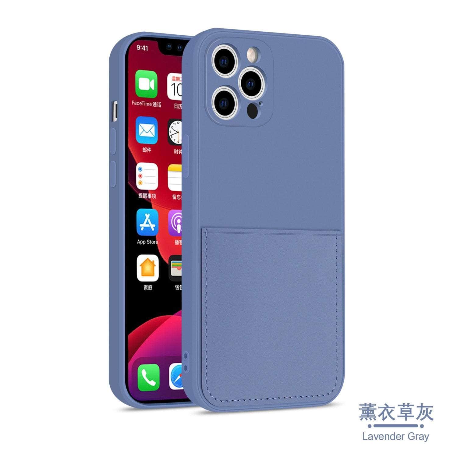 Casebuddy for iPhone 14 / TU6 iPhone 14 Silicone Card Holder Wallet
