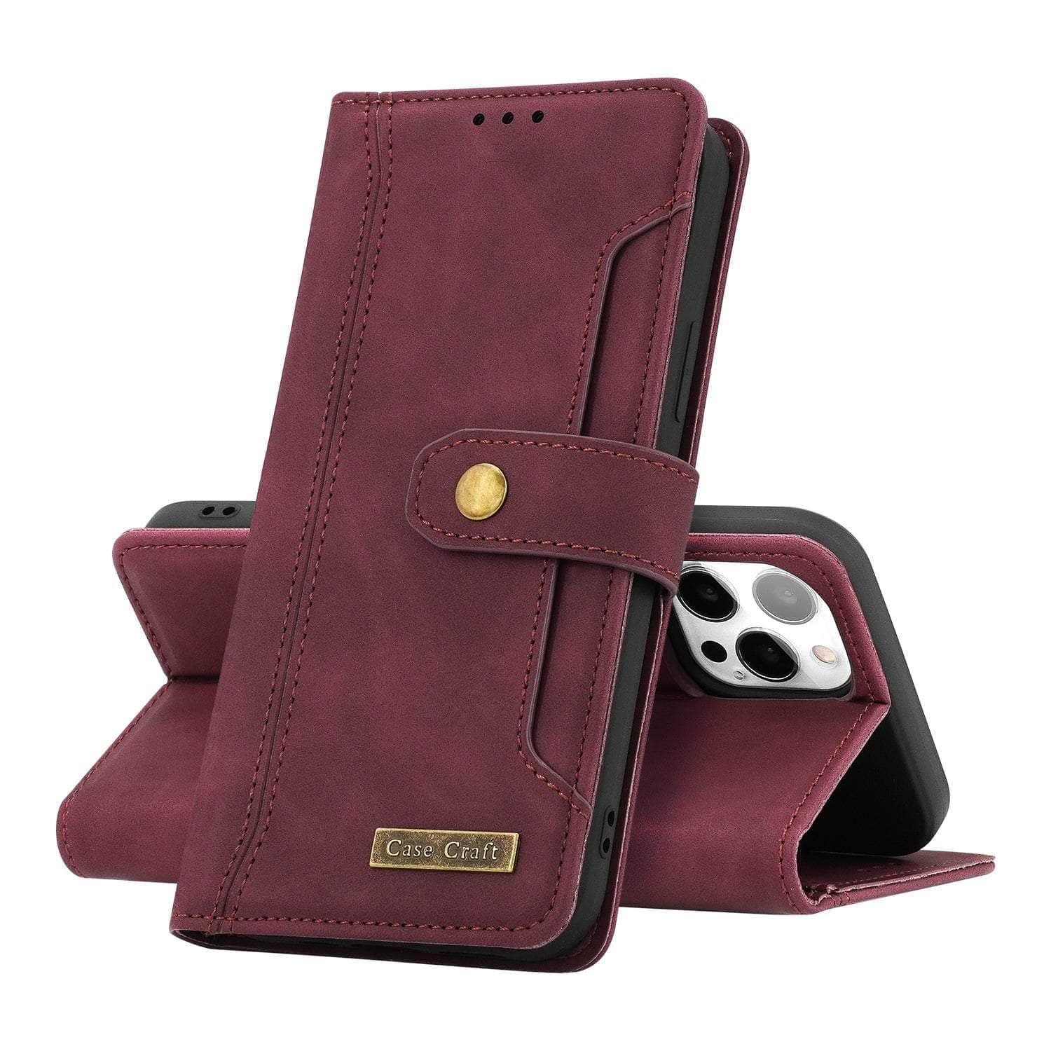 Casebuddy iPhone 14 Wallet Leather Card Slot Case