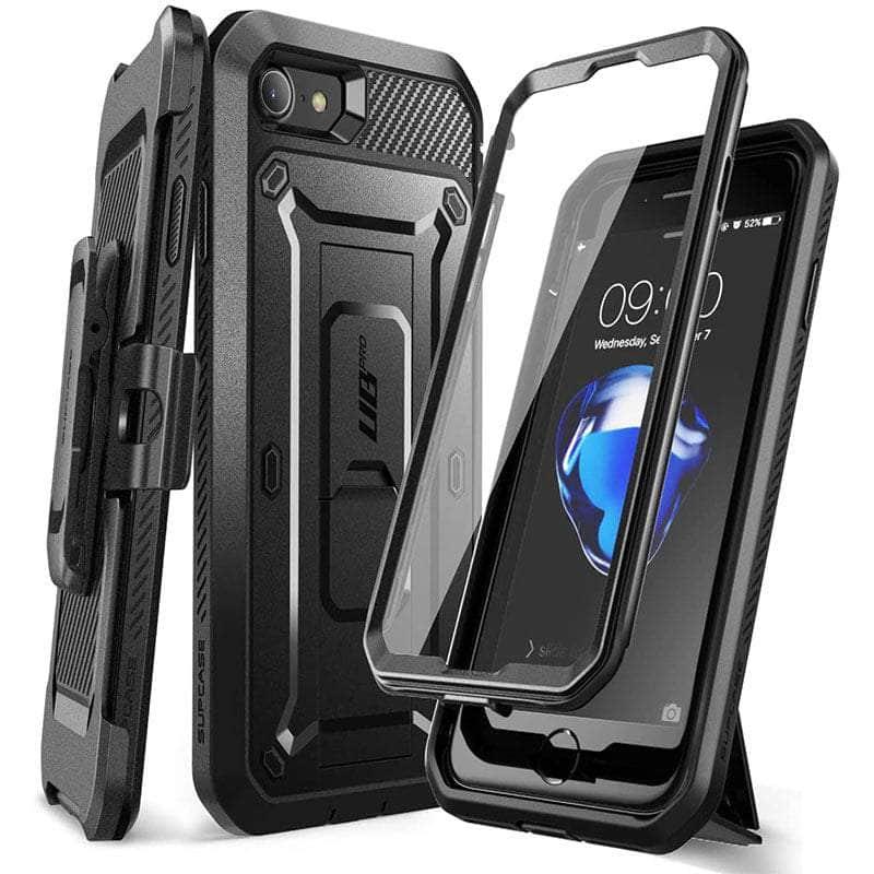 CaseBuddy Australia Casebuddy PC + TPU / Black iPhone SE 2022 SUPCASE Full-Body Dual Layer Belt-Clip Case