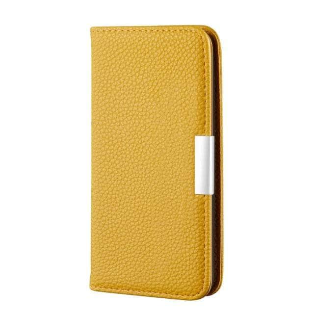CaseBuddy Australia Casebuddy iPhone SE 2022 / Yellow iPhone SE 2022 Wallet Flip Book Case