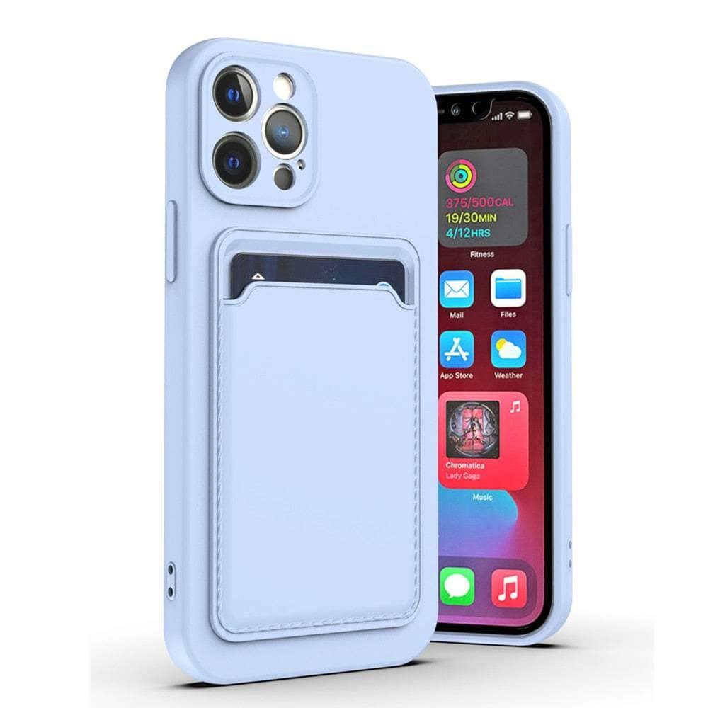 Casebuddy for iP 14 Pro Max / Lilac Liquid Silicone iPhone 14 Pro Max Wallet Case