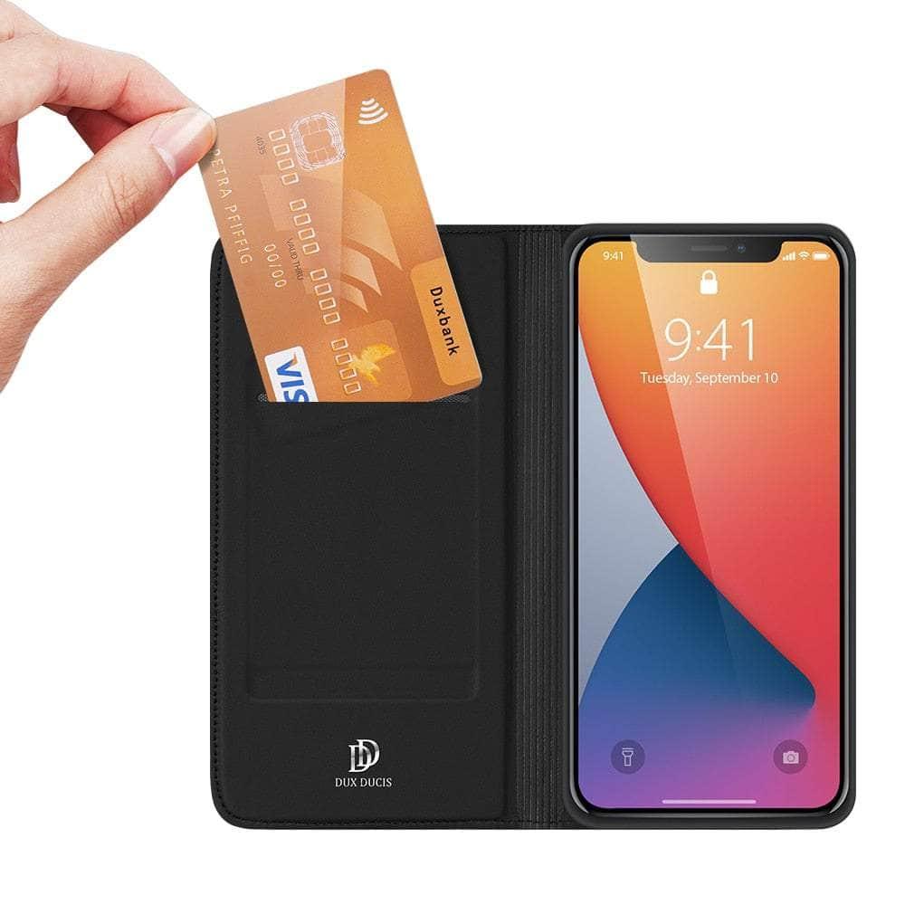 Casebuddy Luxury Magnetic iPhone 14 Plus Leather Flip Wallet