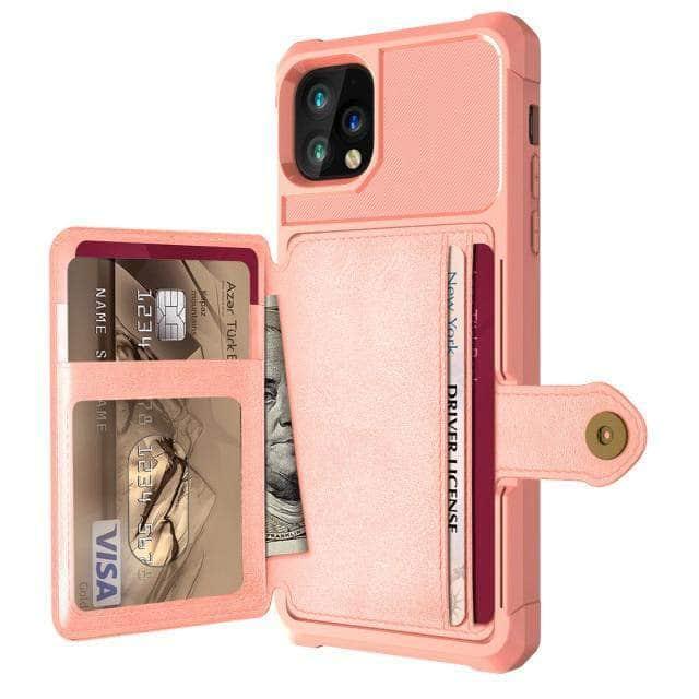 CaseBuddy Australia Casebuddy for iPhone 13 Mini / Rose Luxury Wallet iPhone 13 Mini Cards Case