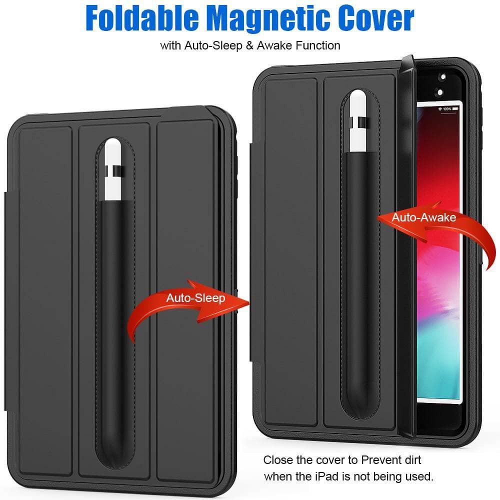 Magnetic Smart Sleep Awake Trifold Cover Case iPad Mini 5 2019  A2133 - CaseBuddy