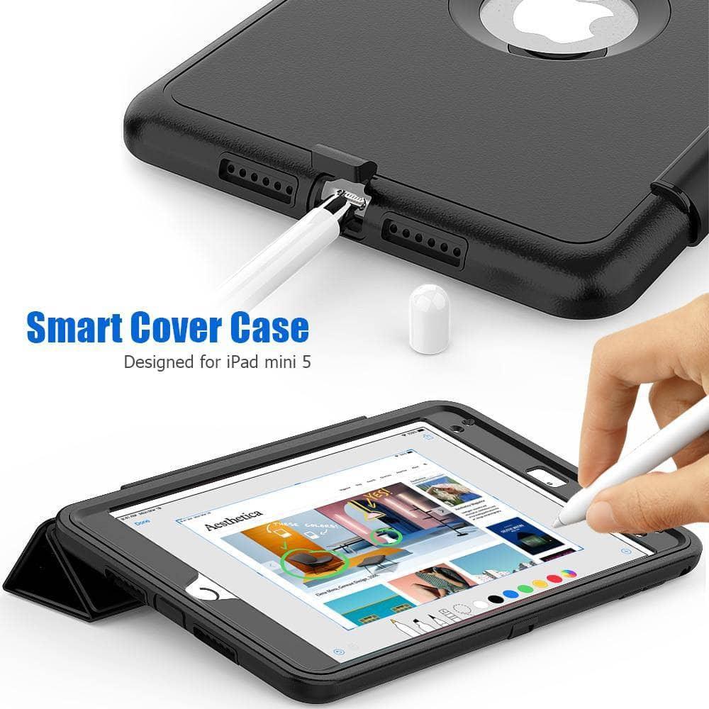 Magnetic Smart Sleep Awake Trifold Cover Case iPad Mini 5 2019  A2133 - CaseBuddy