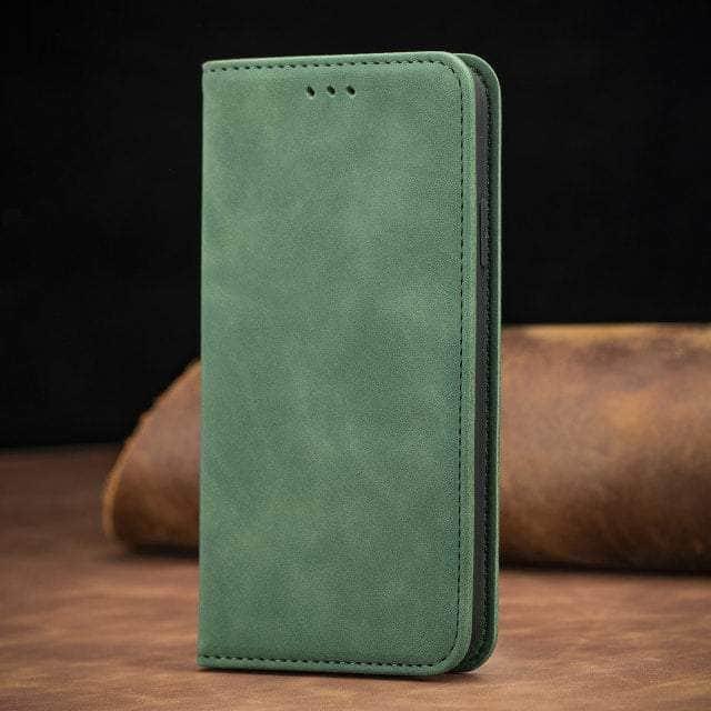 CaseBuddy Australia Casebuddy iPhone SE 2022 / green Matte Leather Case For iPhone 13 12 11 Pro Mini XR XS Max X 8 7 6s 6 Plus Flip Book Case Cover For Apple iPhone SE 2022 2020