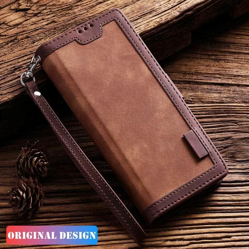 CaseBuddy Australia Casebuddy Matte Leather iPhone SE 2022 Wallet Flip Case