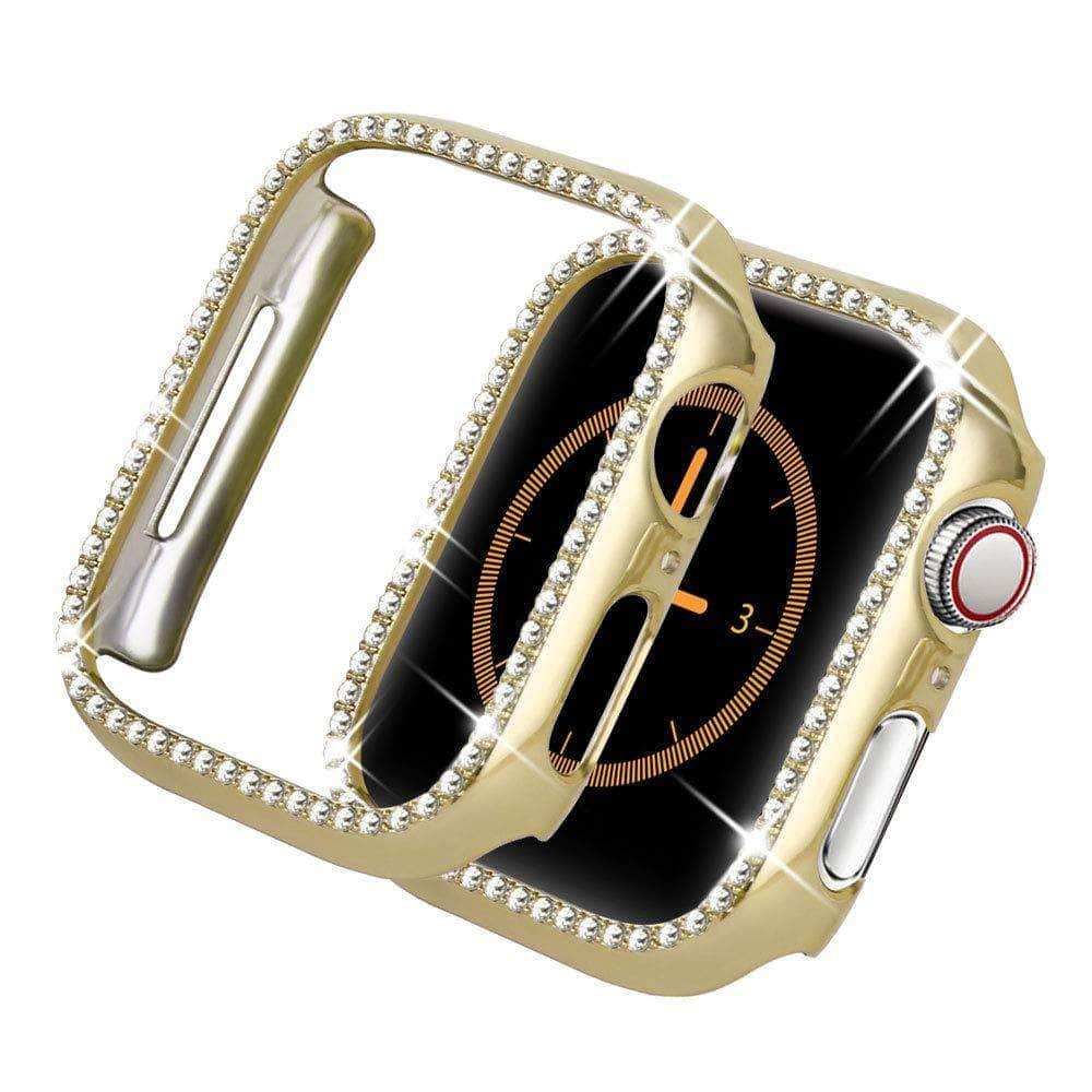 Metal Diamond Strap Bumper Apple Watch 6 5 4 SE 44/42/40/38 - CaseBuddy