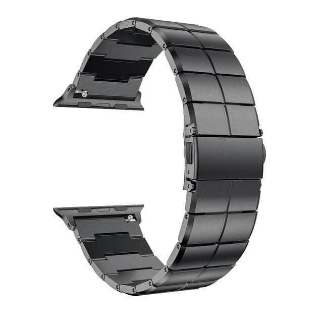 Metal Strap Apple Watch 6 5 4 3 2 SE 44/42/40/38 Band Stainless Steel Link Bracelet - CaseBuddy