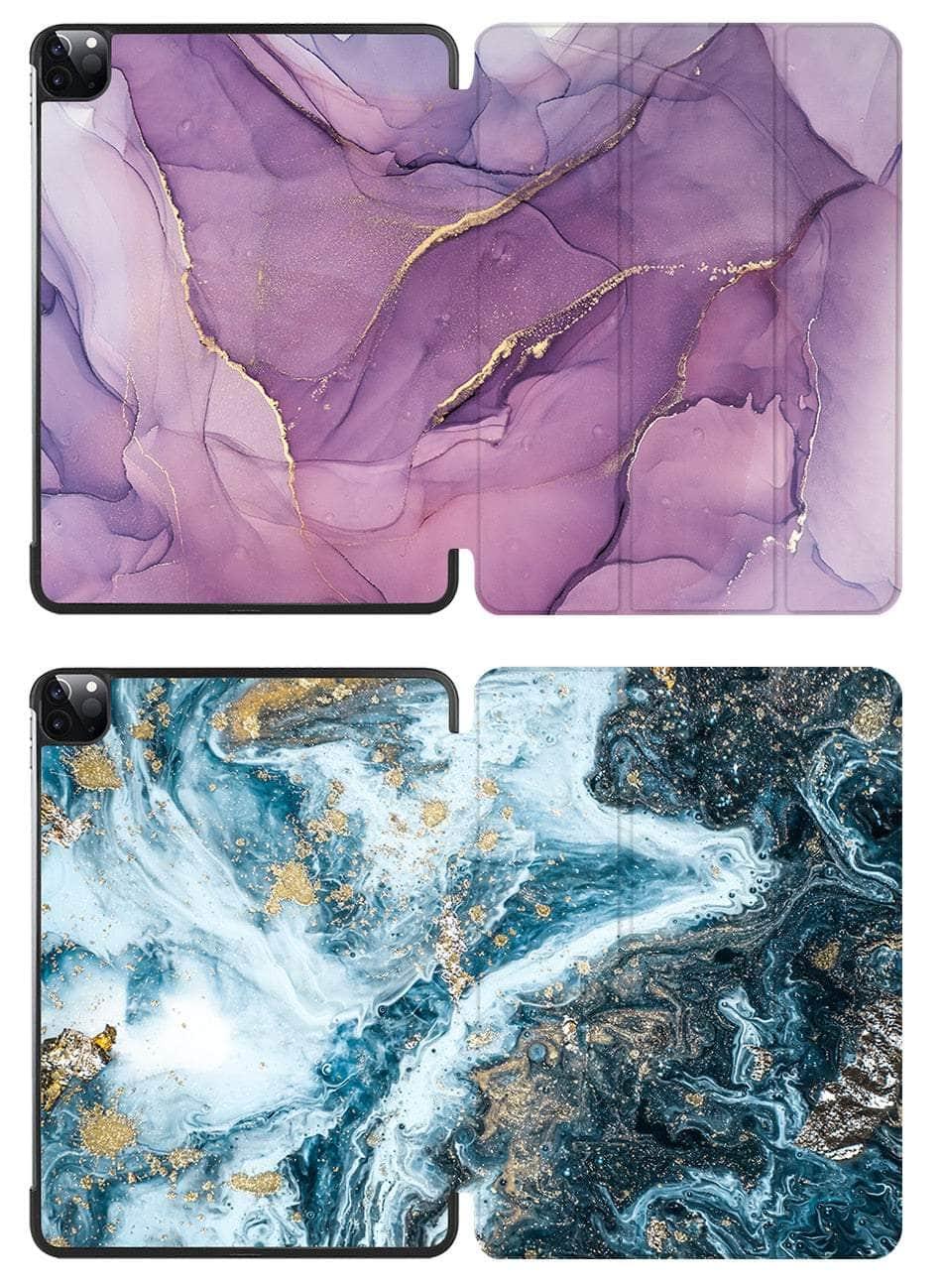 Casebuddy MTT Marble iPad 10 2022 Vegan Leather Flip Stand